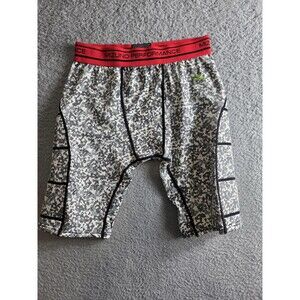 Mizuno Shorts Mens L Gray Digital Camo Baseball Padded Sliding Compression